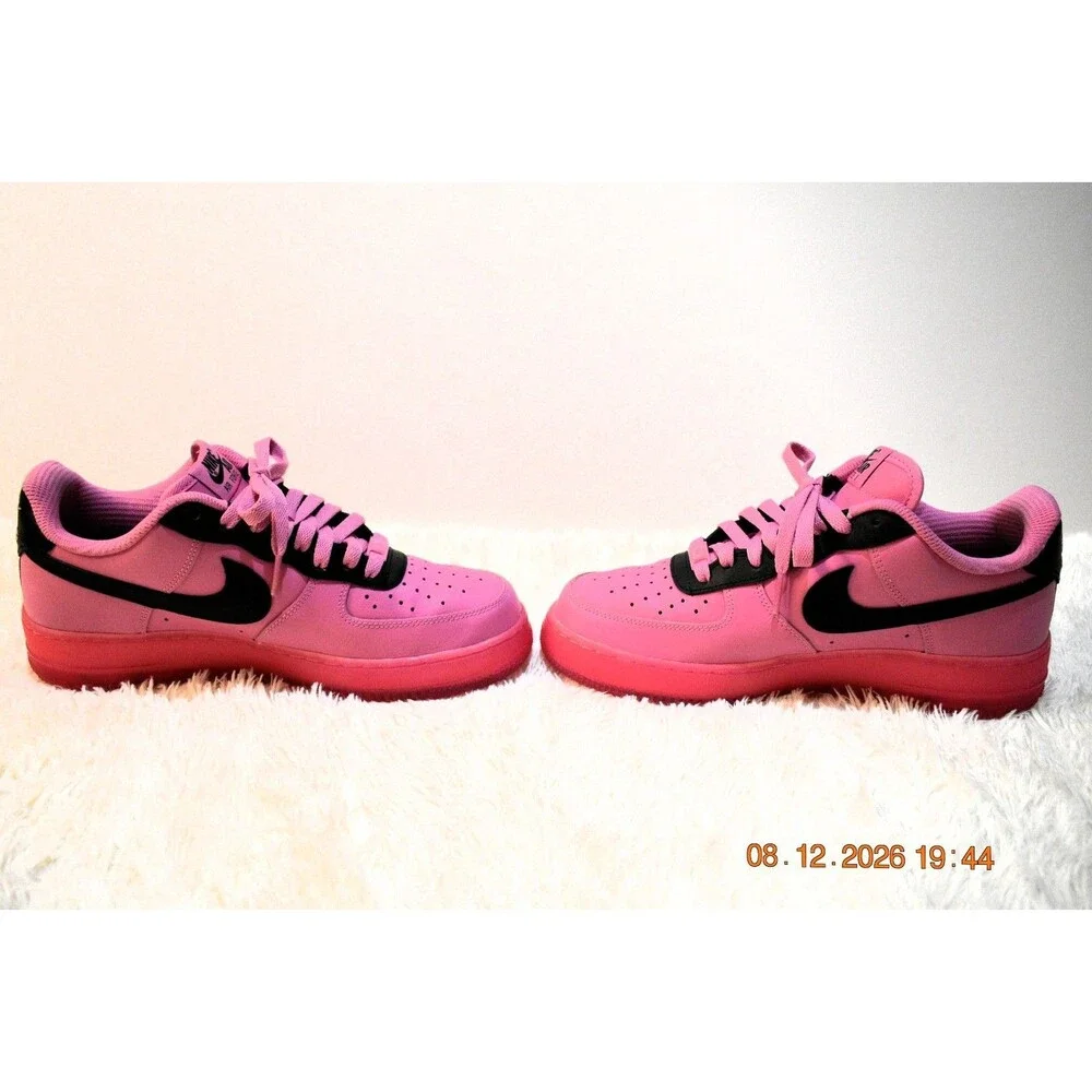 RARE Nike BY YOU ID AF 1 Women’s Size 8.5 BIG LUV Pink & Black (AQ3778-994)